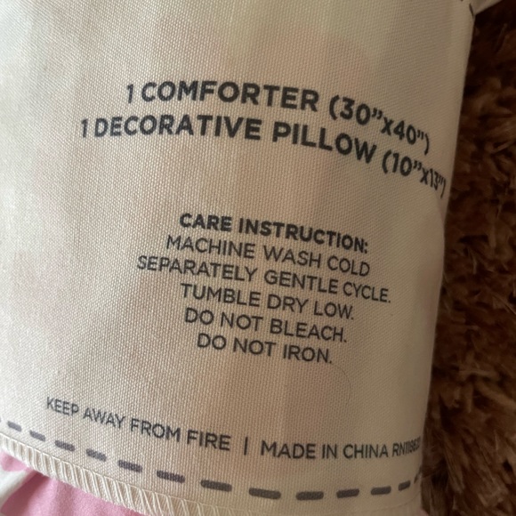 3 for $19) Cute baby girls comforter and pillow set - Picture 5 of 8